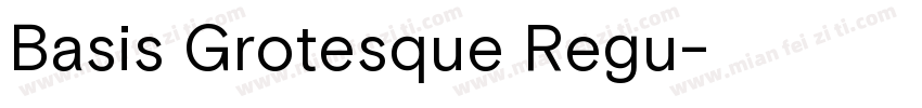 Basis Grotesque Regu字体转换
